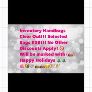 🚫Handbags Clearance Going On for The Holidays! 🚫